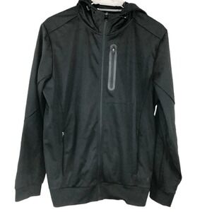Mondetta Outdoor Project Men's Full Zip Hooded Active Jacket‎ Black Size M